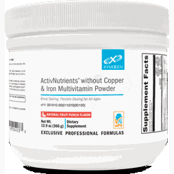 ActivNutrients  without Copper & Iron Multivitamin Powder Fruit Punch 60 Servings